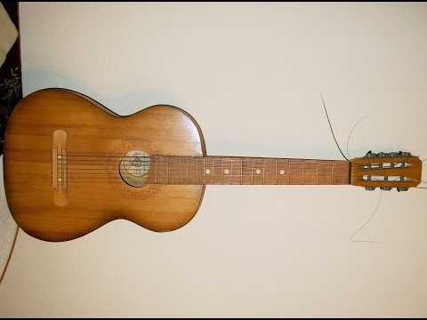 Vintage Russian seven string acoustic guitar
