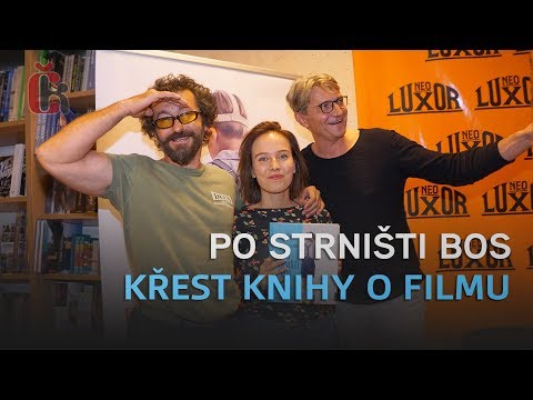 Jan Svěrák, Tereza Voříšková a Ondřej Vetchý pokřtili knihu Po strništi bos