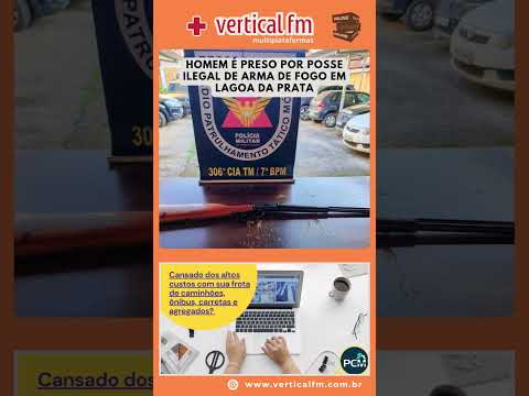 HOMEM É PRESO POR POSSE ILEGAL DE ARMA DE FOGO EM LAGOA DA PRATA