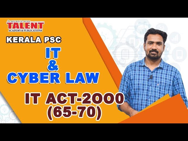IT & Cyber Law for University Assistant | Important Acts Only | Talent Academy