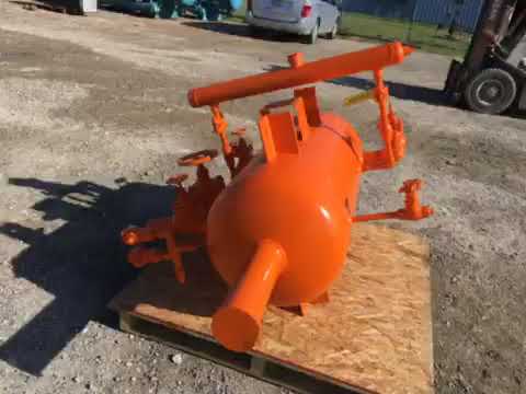 Genemco- 2000 Evapco & Refrigeration Valves & Systems Horizontal Thermosyphon Receiver - 95 Gallons