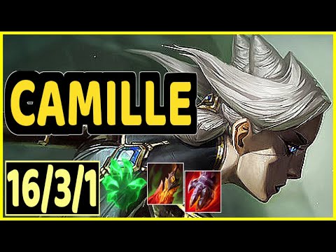 CAMILLE VS GANGPLANK - 16/3/1 KDA TOP GAMEPLAY MASTER I