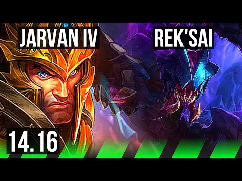 JARVAN IV vs REK'SAI (JGL) | 67% winrate, 11/2/11, Dominating | EUW Grandmaster | 14.16