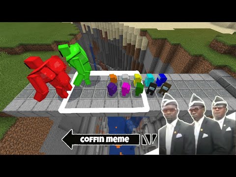 Coffin Meme "Among Us" Traps Edition Part 4 - Minecraft