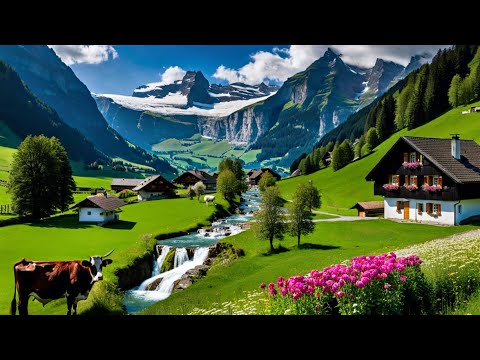 🇨🇭Grindelwald, Switzerland, Relaxing Walking Tour 4K