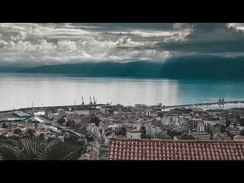 Walking Croatia`s Third Largest City and Biggest Port! Rijeka Cloudy Day Walk. | Sept.2021 |