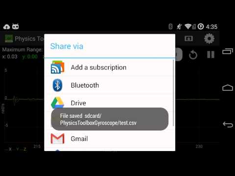 Physics Toolbox Gyroscope Video