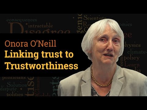 Linking Trust to Trustworthiness | Prof Onora O'Neill (2017)