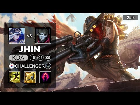 Jhin vs Ashe ADC - KR Challenger - Patch 25.8 Season 15