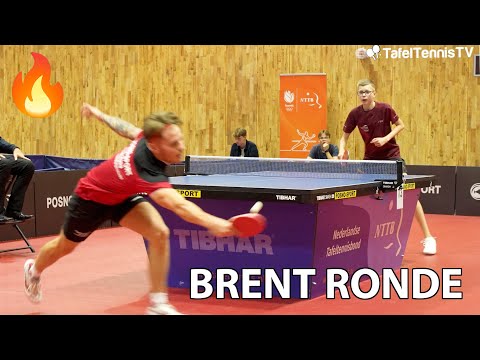 🔥 Short moments Brent Ronde vs Kas van Oost 💥  NTTB Masters 2023 #tabletennis #tafeltennis #pingpong