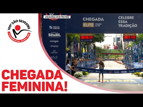 SISILIA PANGA É CAMPEÃ DA SÃO SILVESTRE! CHEGADA DA ELITE FEMININA! - 100ª São Silvestre (31/12/25)