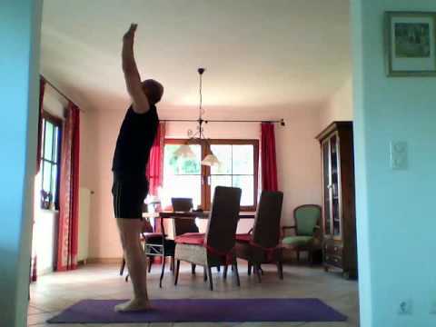 Yoga Sonnengruß Krähe Adler Kopfstand