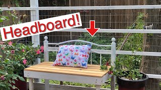 How To Make a BENCH Using an Old Headboard!