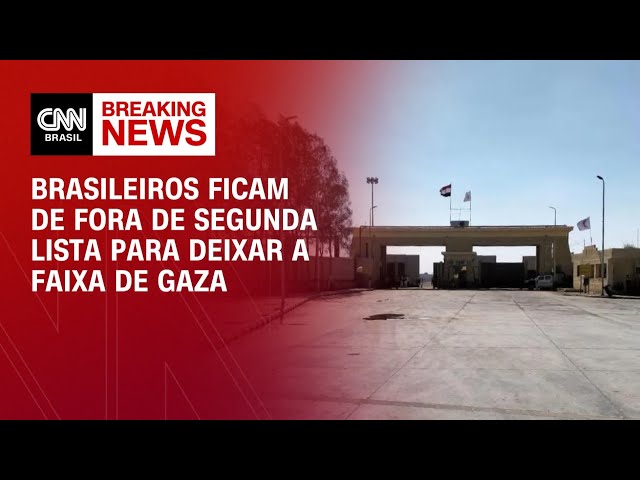 Brasileiros ficam de fora de segunda lista para deixar a Faixa de Gaza | CNN NOVO DIA