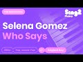 SELENA GOMEZ "Who Says" (Piano backing for ...