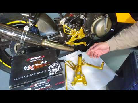 FXCNC Racing rear sets installation and review.