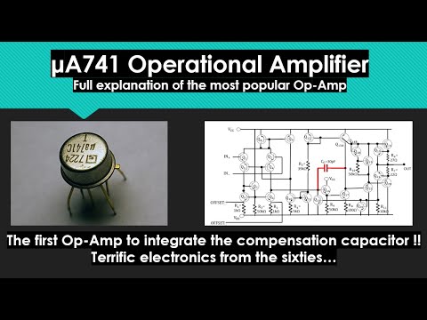 ua741 Operational Amplifier - Op-Amp internal schematic - full explanation of the most popular OpAmp