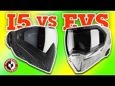 DYE i5 vs Empire EVS Paintball Mask Goggle Comparison | Lone Wolf Paintball Michigan