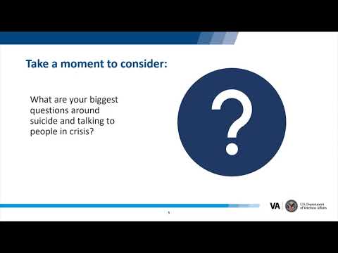 Suicide prevention training: S.A.V.E.