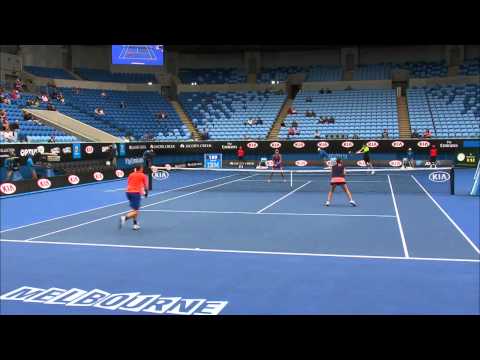 Mirza/Soares v Mladenovic/Nestor highlights (SF) - Australian Open 2015