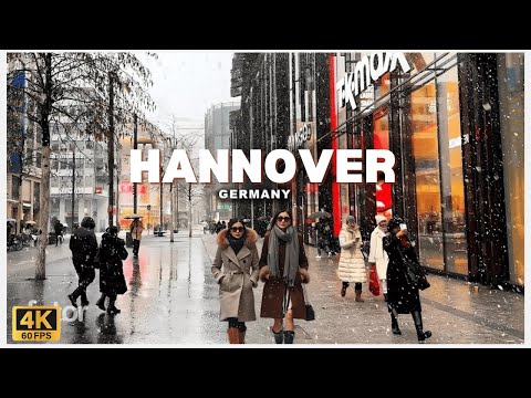 Germany Hannover Walking tour [ 4K HDR - 60fps ]