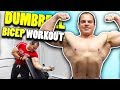 Home Gym Dumbbell Bicep Workout - best exercises for biceps at home
