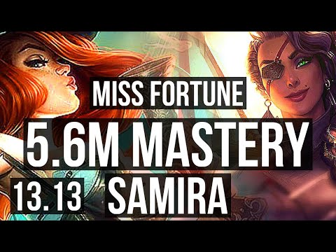MISS FORTUNE & Alistar vs SAMIRA & Nautilus (ADC) | 5.6M mastery, 5/1/5 | KR Challenger | 13.13