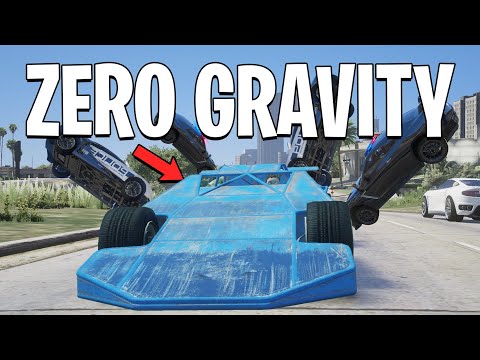 I Became A Getaway Driver In A Zero Gravity Ramp Car on GTA 5 RP