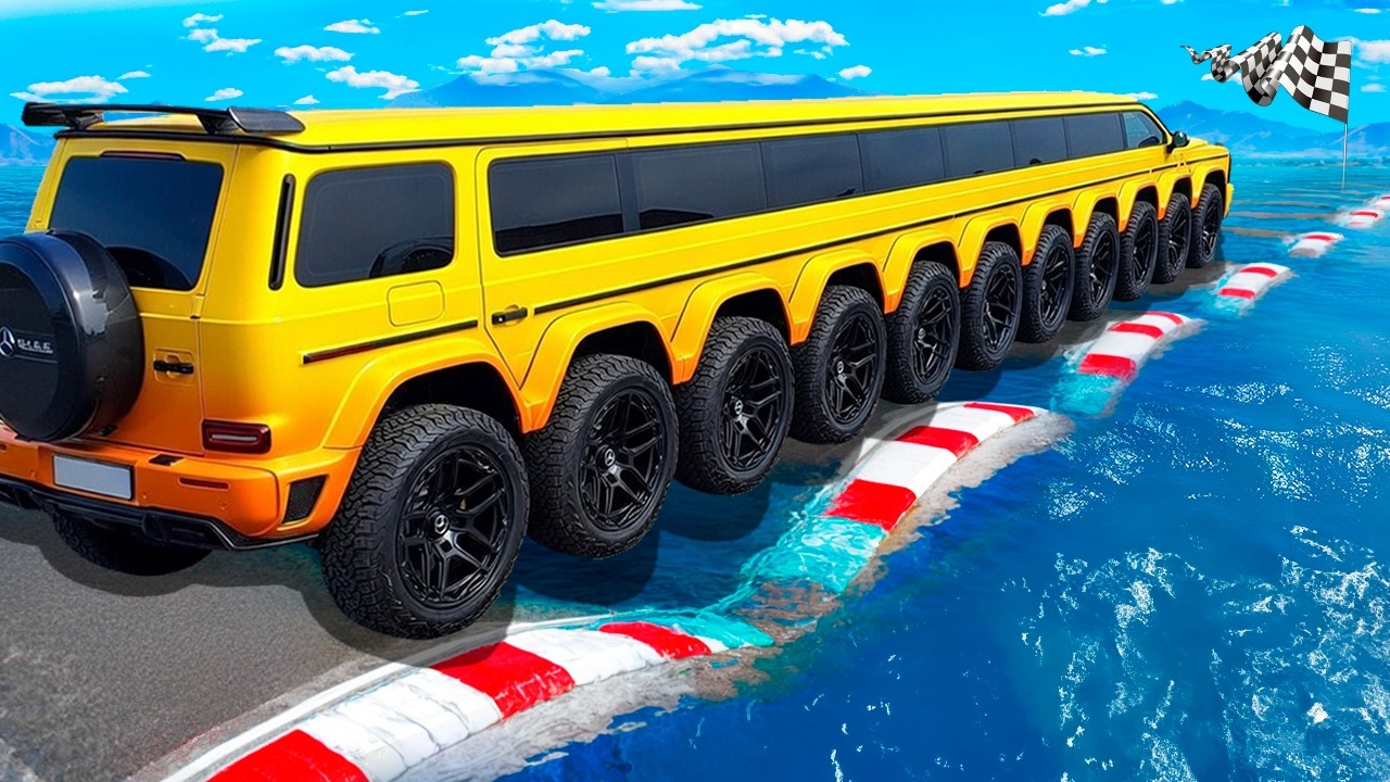 Testing Cars vs WATER Speed Bumps in GTA 5!