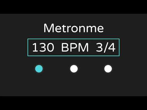 130 Bpm Metronome (with Accent ) | 3/4 Time |