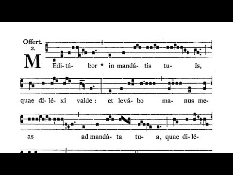 Feria IV Quatuor Temporum Quadragesimae (Ember Wednesday) - Offertorium (Meditabor in mandatis)