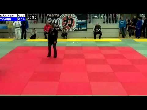 Judo U18 SM 2014: P18-66: MÄKINEN - TVAURI