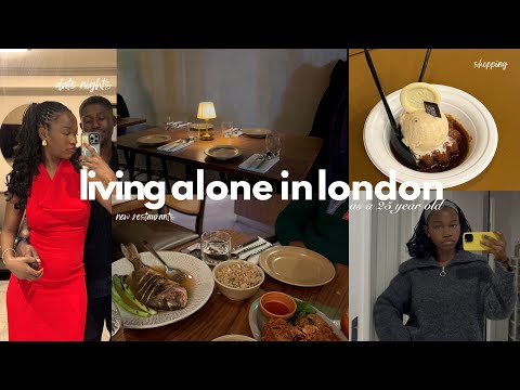Living alone| date night with my fiancé in London, working for brands, new restaurant, jollof party