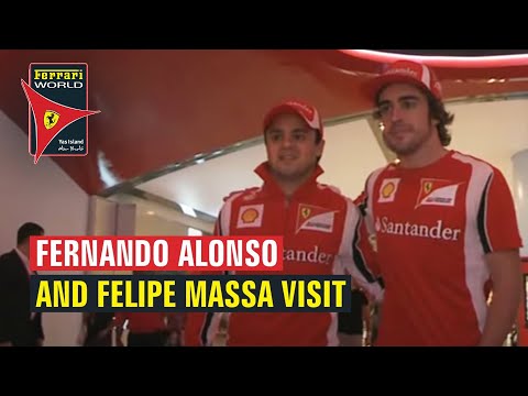 Fernando Alonso and Felipe Massa I Ferrari World Yas Island, Abu Dhabi