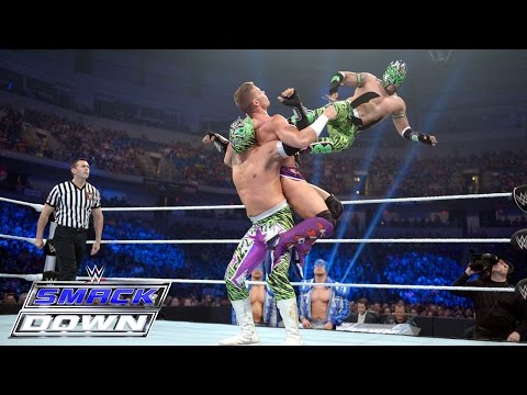 Cesaro & Tyson Kidd vs. The Lucha Dragons – Tag Team Lumberjack Match: SmackDown, May 28, 2015