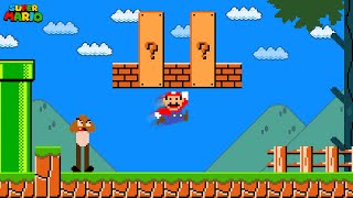 Super Mario Bros., But When Everything Mario Jumps On Gets TALLER!