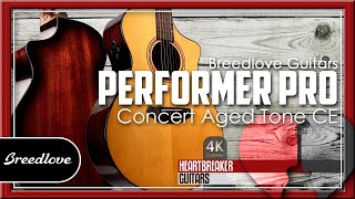 Video thumbnail for The Performer Pro from Breedlove Guitars - A Concert CE model here at HBG! | 4k Video by Heartbreaker Guitars