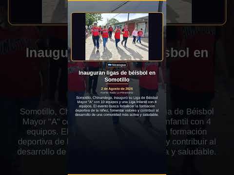Inauguran ligas de béisbol en Somotillo