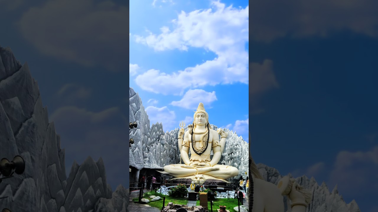 Lord Shiva statue Mountain background- Free Download Copyright Free Green Screen Video