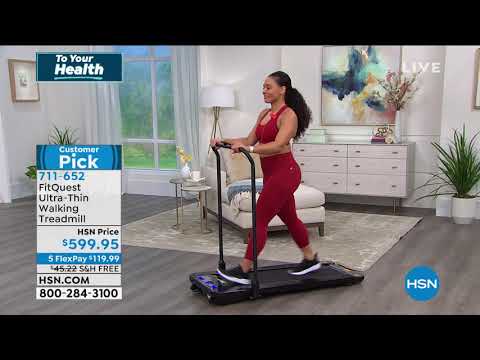 FitQuest UltraThin Walking Treadmill