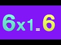 Learn Multiplication Table of Six 6 x 1 = 6 | 6 Times Tables