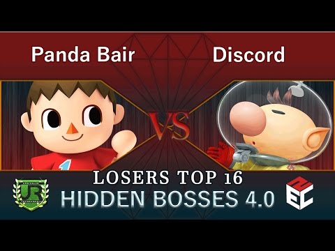 Hidden Bosses 4.0  LOSERS TOP 16 - Panda Bair (Villager) vs Discord (Olimar)