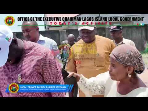 I inspected the ongoing Road Construction Project at Oja Oba Road in Isale Eko, Lagos Island, Lagos
