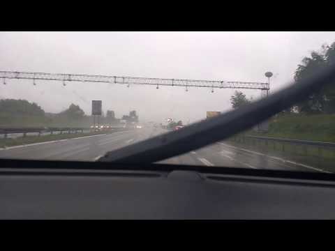 Wypadek A4 Balice 2017-09-12 8:40