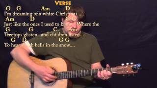 White Christmas (Christmas Songs) Strum Guitar Cover Lesson in G with Chords/Lyrics