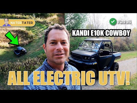 ✅ Electric UTV - Kandi Cowboy e10k Walk Around Features and First Test -  SxS Lithium 4x4