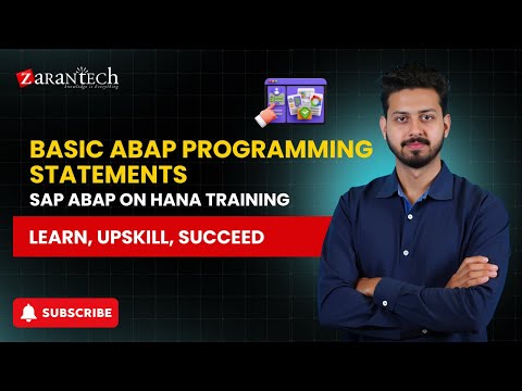 Basic ABAP Programming Statements | SAP ABAP on HANA Training | ZaranTech