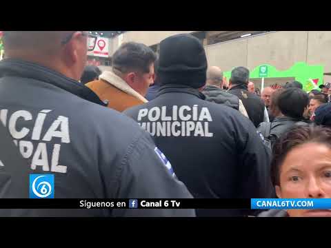 Video: Policías de Tijuana BC, protestan por suspensión de servicios médicos