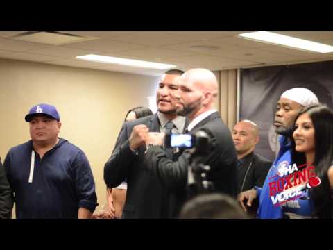 Omar Figueroa Antonio DeMarco Press Conference Heats Up With Chris Arreola
