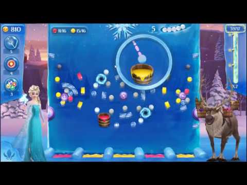 Frozen Free Fall: Icy Shot Level 123 - NO BOOSTERS ☃☃☃